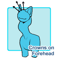 Crowns on Forehead