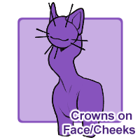 Crowns on Face/Cheeks