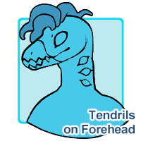 Tendrils on Forehead